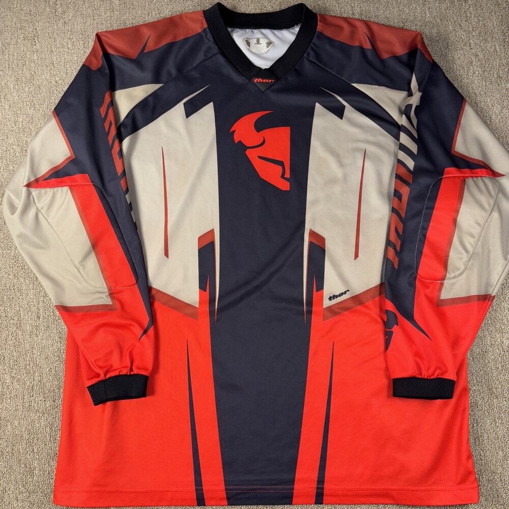 Motocross Thor Jersey XL Motorcycle Dirt Bike Red Black